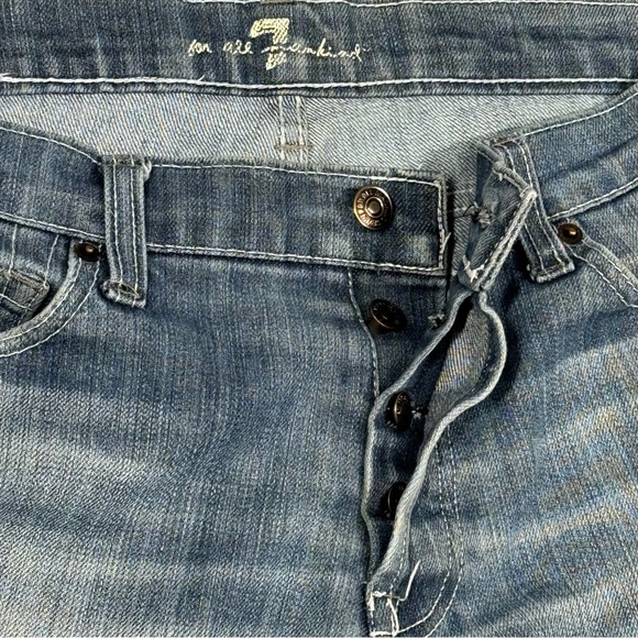 7 For All Mankind Bootcut Jeans Men 34x32 The Standard Y2K USA Loose Baggy Urban - Picture 8 of 16